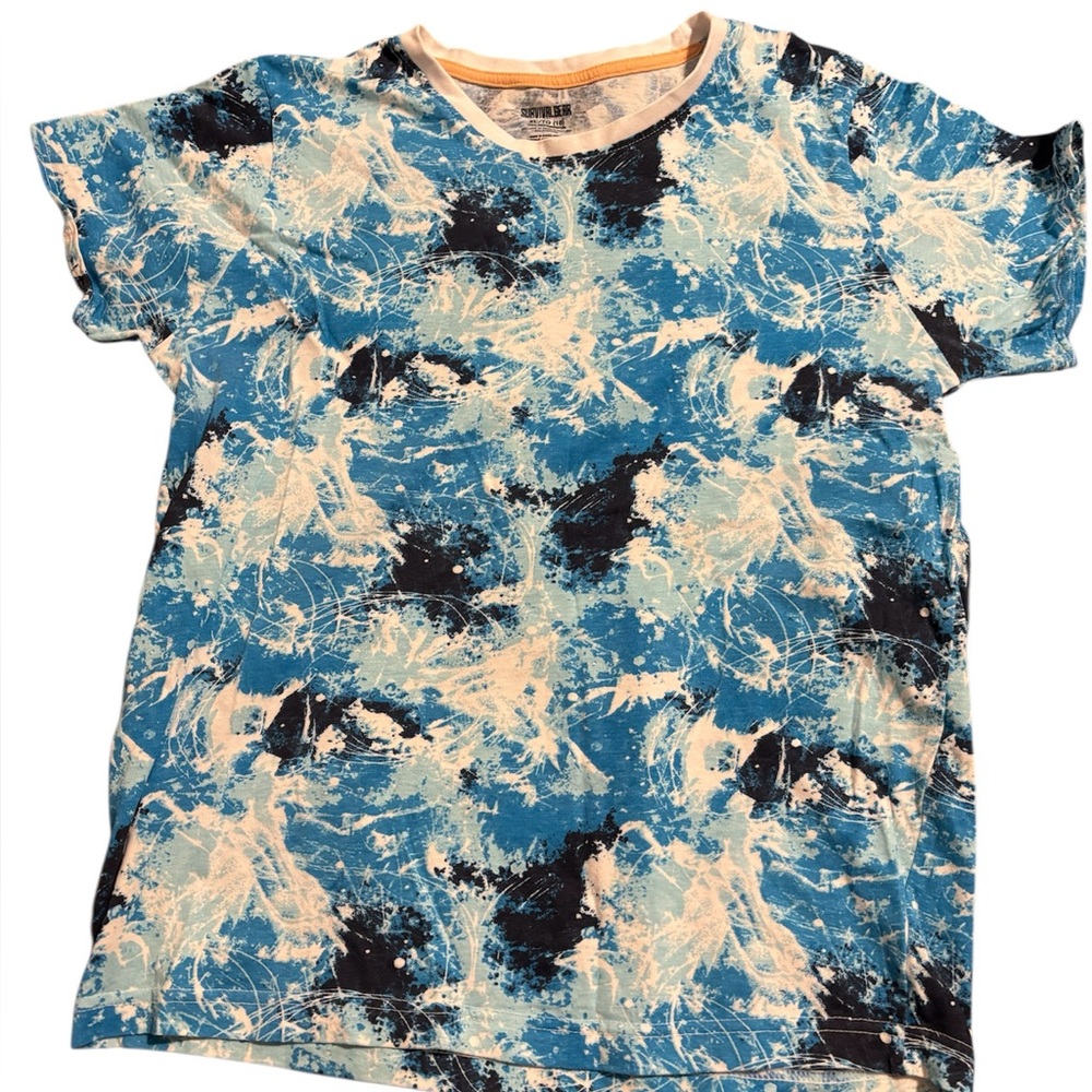 Cherokee Kids Blue and Black Abstract Tee
